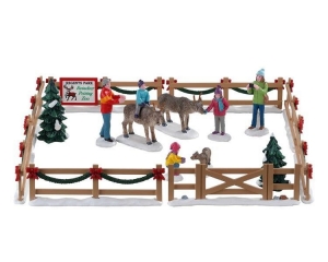 Reindeerpettingzoosetof17kerstfiguurLEMAX-Lemax