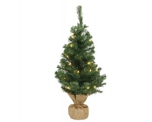 ImperialkunstkerstboomprelitH45D33cm10LEDgroenkerstEverlands-Everlands