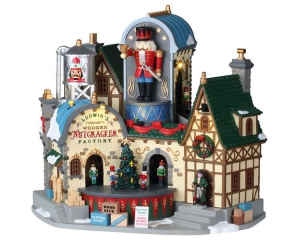 LudwigswoodennutcrackerfactoryNotenkrakerwith45vadaptorkerstfiguurLEMAX-Lemax