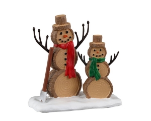 LogSnowmenKersthuisjeLEMAX-Lemax