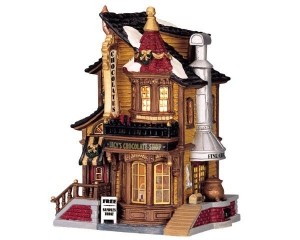 KersthuisjeLucyschocolateshopLEDLEMAX-Lemax