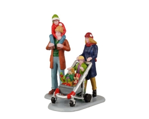 FamilyHolidayShoppingSpreeSetOf2KerstLEMAX-Lemax