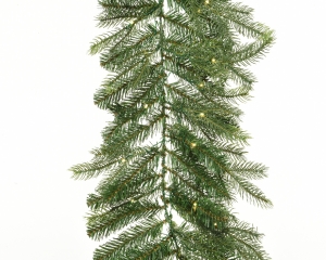 KerstslingerGrandisguirlboomh275cm-80Lgroenwit-Everlands