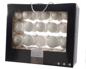 Kerstballenmixglas42stukswinterwitKSD-Ksd