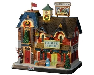 GreenpointRailroadStationWith45VAdaptorKerst-Lemax