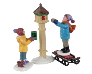 Thebirdfeederssetof3kerstfiguurLEMAX-Lemax
