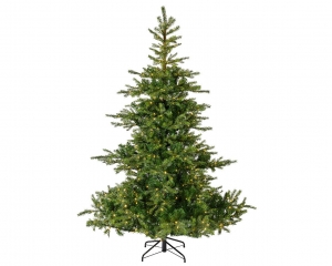 GrandisFirkunstkerstboomgroenmetverlichtingH240cmD162cm-Everlands