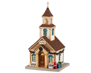 TheNewVillageChurch15x18x26cmKersthuisjeLEMAX-Lemax