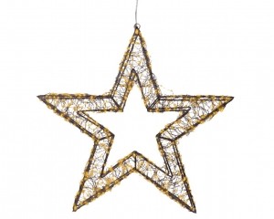 Classicwarm720Micro-LEDverlichtesterframezwartdia58cmLumineo-Lumineo