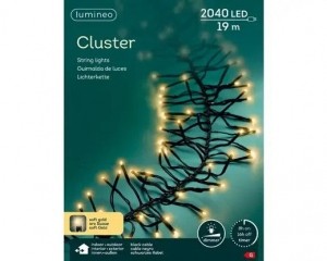 Ledcluster19meter2040LEDzwartsoftgoldLumineo-Lumineo