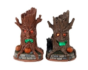 HauntedTreeTrunksSetOf2BO45V-Lemax