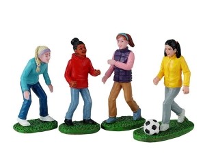 GirlsSoccerGame12x4x20cm4stKersthuisje-Lemax