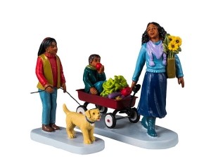 FarmersMarketSaturday12x4x20cm2stKersthuisje-Lemax
