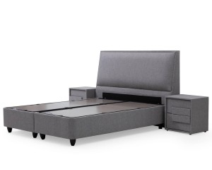 BoxspringNaturaBeddmetopbergruimte160x200cmSKYBEDD