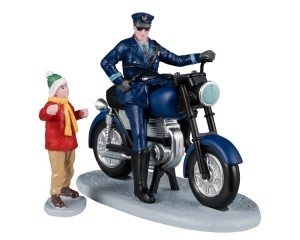 PoliceOfficer12x6x20cm2stKersthuisje-Lemax