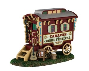 CaravanMusicFestival12x19x14cmKersthuisje-Lemax