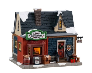 KerstdorpminiatuurLeosLeatherworksRepairs16x21x25cm-Lemax