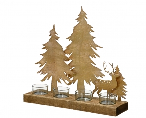 Theelichthouderijzerl9b32h30cmgoud-Decoris