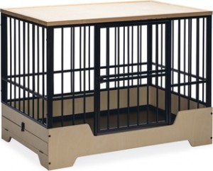 DesignedbyLotteBenchQuirine-Hondenbench-Zwart-MetaalHout