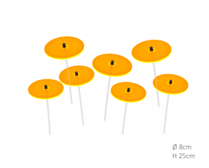 7stuksZonnevangersGeelklein25x8cmCazadorDelSol-Cazadordelsol