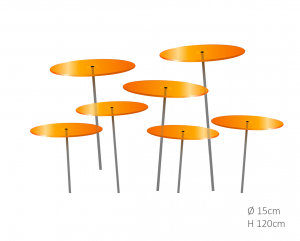 7stuksZonnevangersOranjemedium120x15cmCazadorDelSol-Cazadordelsol