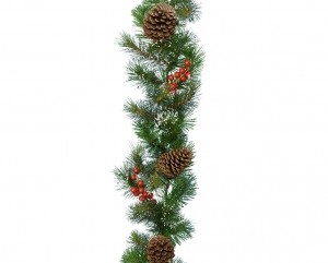 Kerstslingerguirlbesl10b30h270cmgroenwit-Everlands