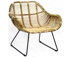 StoelIronChairRichardRotanNaturalYellowblond66X69H79CmVanderLeeden-Vanderleeden