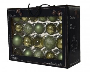 Glazenkerstballeninkofferrosemarijn42stDecoris-Decoris