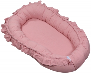 MamaLoesSoftCottonRuffleLichtRozeBabynestML020113