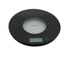 SibelGlascalyWeegschaalZwart