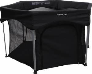 MamaloesBorisZwart6-HoekigeInklapbareBabyBox