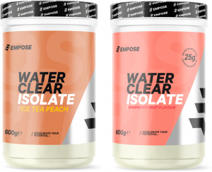 EmposeNutritionWaterClearIsolate-EiwitPoeder-ProteinCombi-Deal-IceTeaPeachRaspberryMint