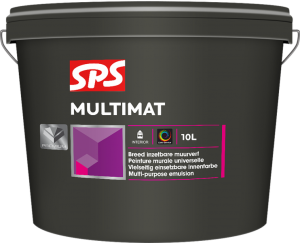 SPSMultimatMuurverf-OpKleurGemengd-1L