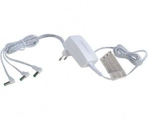 WittePowerAdaptoradapter45voltWitmet3-outputaansluitingenvoorLEMAX-Lemax