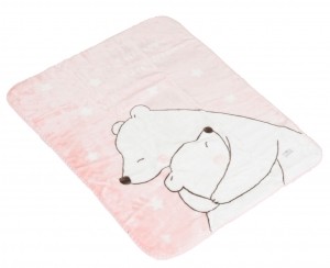 CangarooSoftySweetHugsPink80x110cmWiegdeken111878