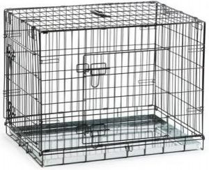 Beeztees-Hondenbench-2Deurs-Zwart-78x55x61cm