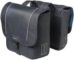 BasilSportDesigndubbeleFietstas32Liter-Graphite