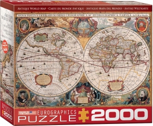 AntiqueWorldMapPuzzel2000stukjes