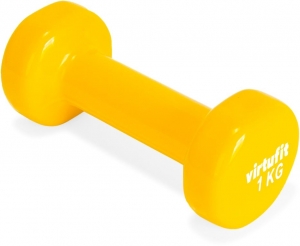 VirtuFitVinylDumbbell1kg-Geel