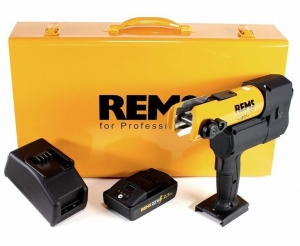 REMS576010R220Akku-Press22VACCAccuPerstangmachineSetInStalenKoffer-Universeel10-108Mm-InclAccu216V25AhEnSnellader