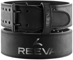 ReevaLerenPowerliftingRiem-Zwart-XL