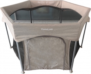 MamaloesBorisBeige6-HoekigeInklapbareBabyBoxML040608