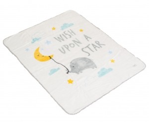 CangarooSoftyWishUponAStarWhite110x140cmLedikantdeken111868