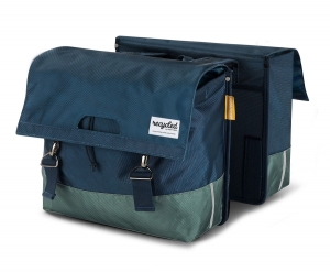 Dubbelefietstas40LRecycled-BlauwGroen