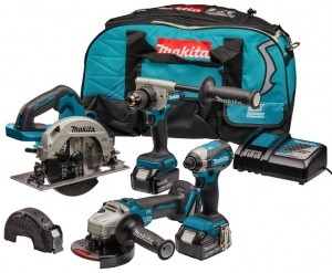 MakitaDLX4156TX1LXT18VLi-IonAccuCombiset2x50AhAccuInTas