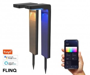 2-PACKFlinQSlimmeSolarOutdoorLamp