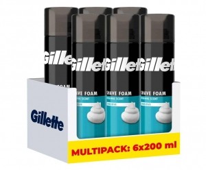 6x200mlGilletteSensitiveShaveFoam