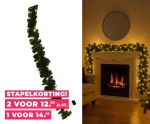 KerstGuirlandeMetLEDLichtjes