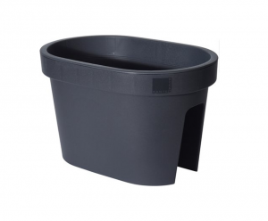 11GRATISBalkonbakOfBloempotBalkonbak27x40x25cmAntraciet