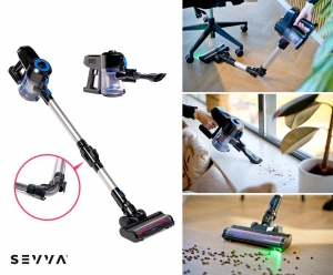 SEVVADraadlozeSteelstofzuiger2-In-1FlexPro